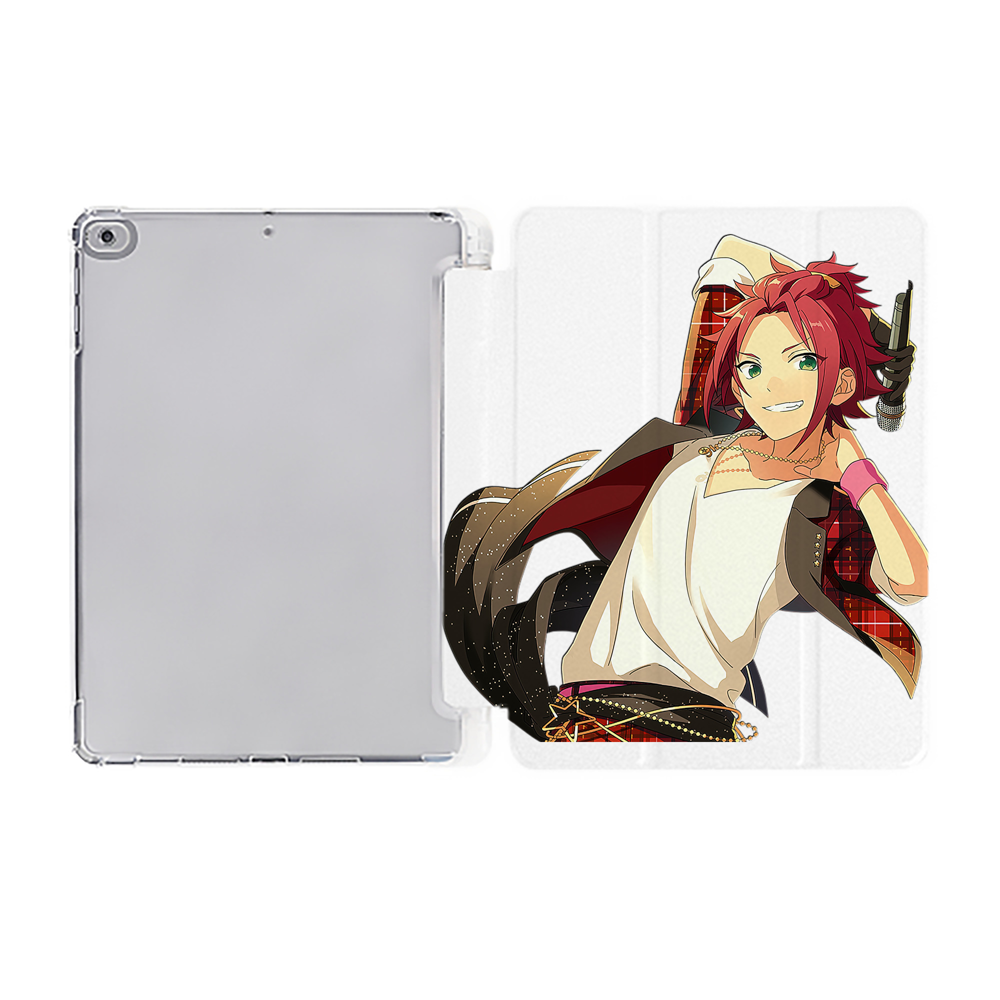 （画像用） あんさんぶるスターズ! Ensemble Stars IPad ケース ペン収納付き 三つ折りスタンド PUレザー×シリコン 対応機種9.5/10.5/10.9インチ